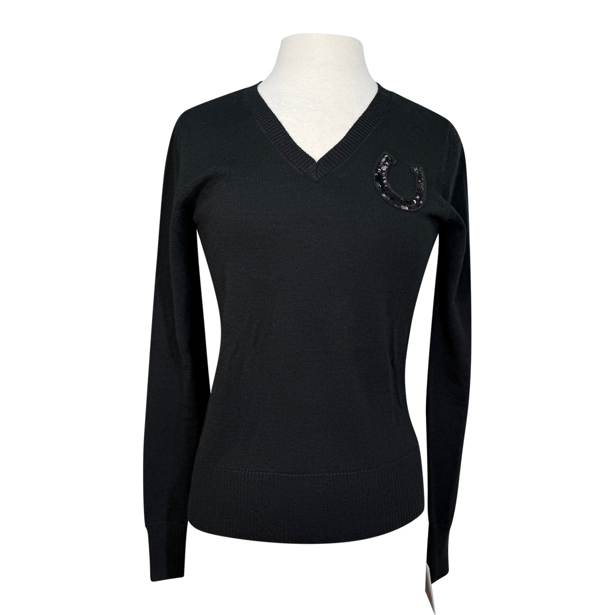 Ariat Merino Wool V-Neck Sweater in Black