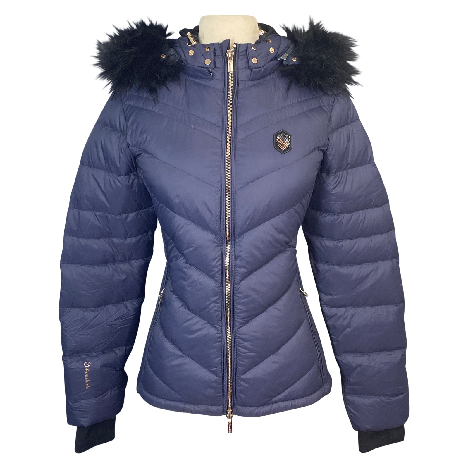 Front of Samshield &#39;Courchevel&#39; Puffer Jacket in Night Blue