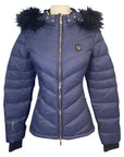 Front of Samshield 'Courchevel' Puffer Jacket in Night Blue