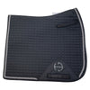 Halter Ego European Cotton Dressage Pad in Black/Gunmetal - Full