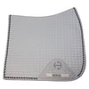 Halter Ego European Cotton Dressage Pad in White/B+W Trim - Full