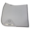 Halter Ego European Cotton Dressage Pad in White/B+W Trim - Full