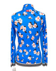 Back of Kastel Long Sleeve Sun Shirt in Blue Floral - Women's XS