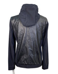 Cavalleria Toscana Hooded Leather Zip Ladies Jacket in Black