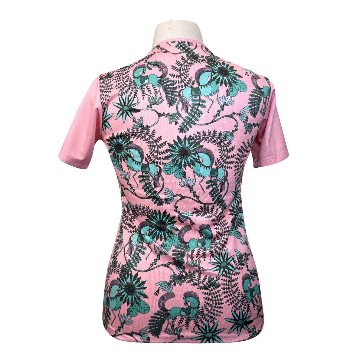 Espoir Crew Neck T-Shirt in Pink/Mint Magic