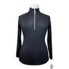 Goode Rider 1/2 Zip Sport Performance Shirt in Black