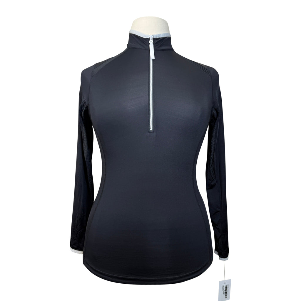 Goode Rider 1/2 Zip Sport Performance Shirt in Black