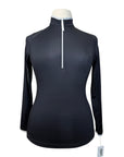 Goode Rider 1/2 Zip Sport Performance Shirt in Black