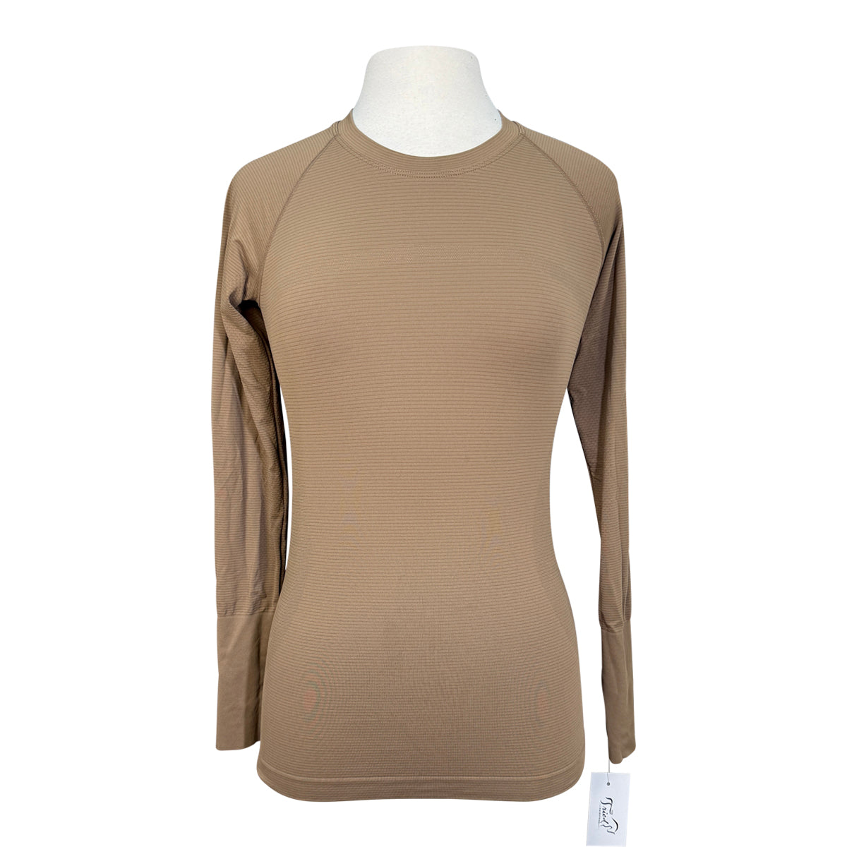 Euphoric Equestrian 'Malibu' Long Sleeve Top in Camel