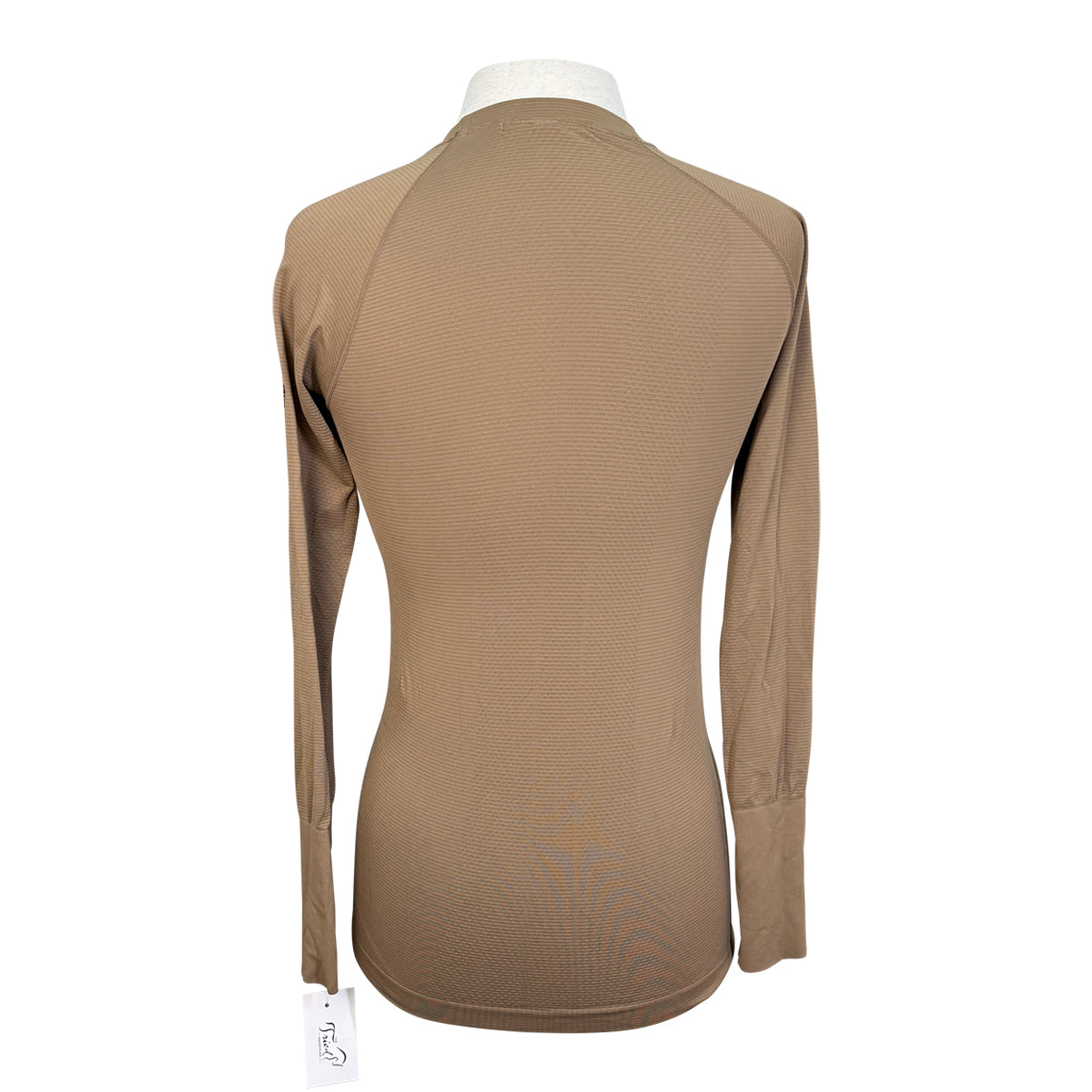 Euphoric Equestrian 'Malibu' Long Sleeve Top in Beige - Women's Medium