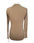 Euphoric Equestrian 'Malibu' Long Sleeve Top in Beige - Women's Medium