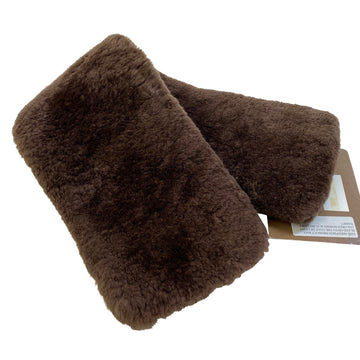 Fleeceworks Traditional Sheepskin Girth Cover in Brown