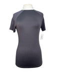 Alessandro Albanese Clean Cool Half Zip Short Sleeve Shirt in Charcoal