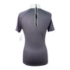 Alessandro Albanese Clean Cool Half Zip Short Sleeve Shirt in Charcoal