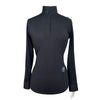 Essex Classics Jumper Long Sleeve Show Shirt in Black/Teal