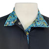 Essex Classics Jumper Long Sleeve Show Shirt in Black/Teal