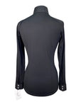 Essex Classics Jumper Long Sleeve Show Shirt in Black/Teal