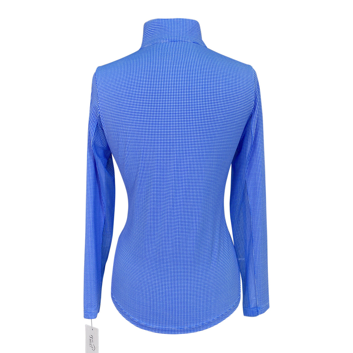 IBKUL Long Sleeve Shirt in Blue Plaid