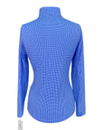 IBKUL Long Sleeve Shirt in Blue Plaid