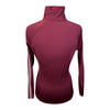 Equestrian Stockholm Long Sleeve Top in Burgundy