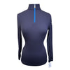 Kastel Signature Long Sleeve Shirt in Navy/Royal Blue Accents
