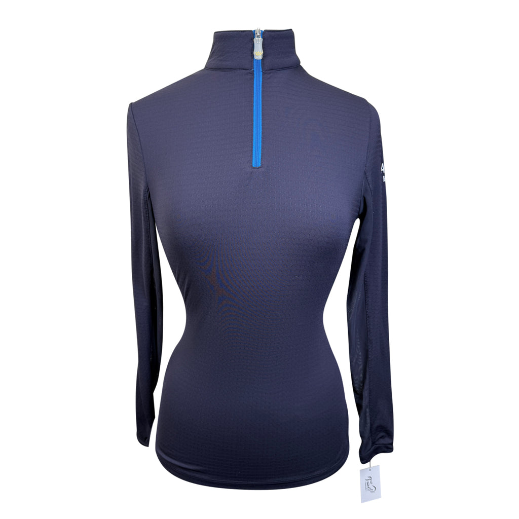 Kastel Signature Long Sleeve Shirt in Navy/Royal Blue Accents