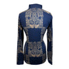Espoir Quarter Zip Sun Shirt in Navy/Elegant Design