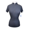 Samshield 'Bruna' Short Sleeve Training Shirt in Grey/Black Glitter Microdots - Women's Small