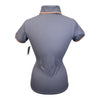 Schockemohle 'Mirabella' Tech Polo in Grey/Peach
