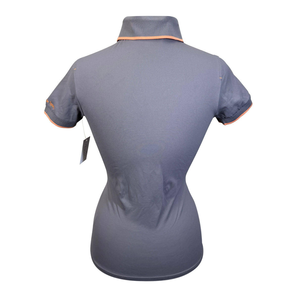 Schockemohle 'Mirabella' Tech Polo in Grey/Peach