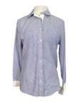 Solid Citizen 'Foster' Button Down in Blue Stripes - Women's Medium