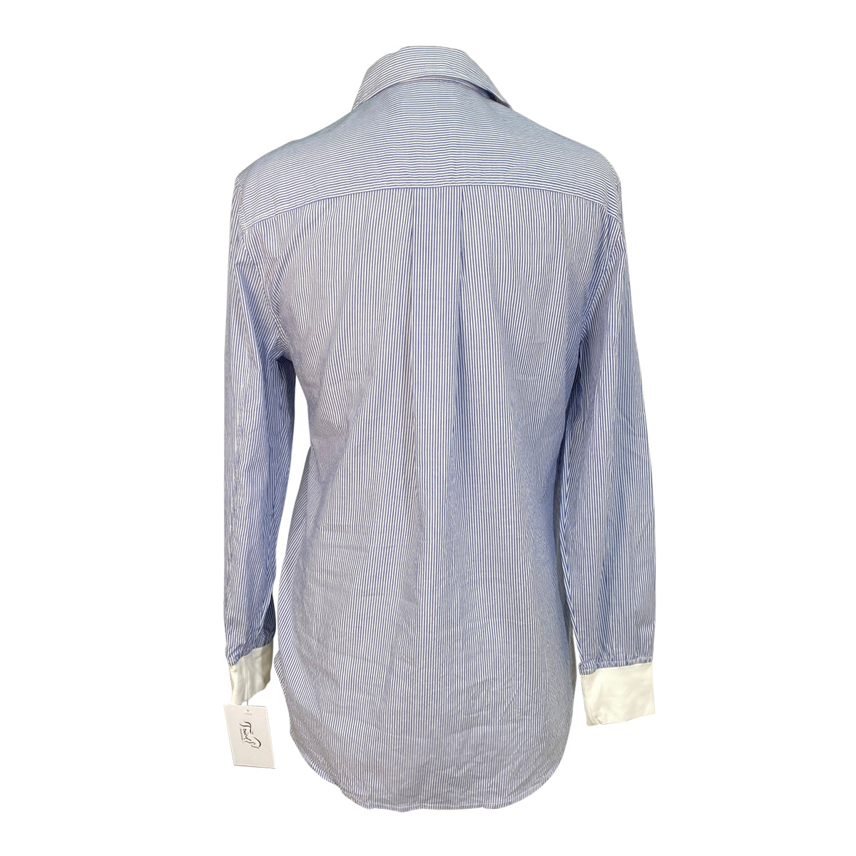 Solid Citizen 'Foster' Button Down in Blue Stripes - Women's Medium
