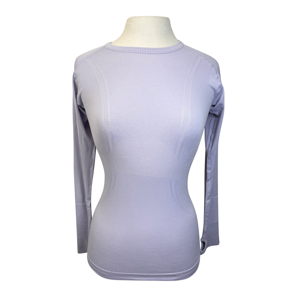 The Tack Hack Eq Tech Long Sleeve Shirt in Lavendar