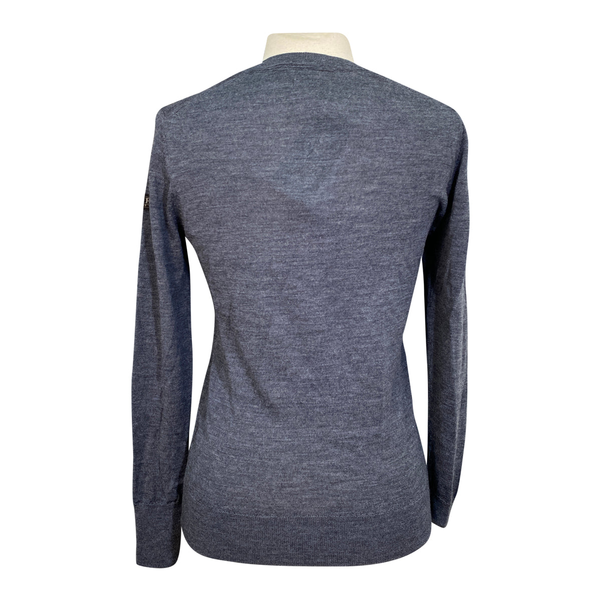 Dover Saddlery Perfect V-Neck Sweater in Charcoal Melange