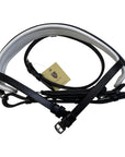 Bridle2Fit Flat Noseband S1 in Black w/White Padding