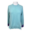 Essex 'Luca' Crew Neck Sweater in Teal/Purple