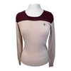 Ariat Crewneck Sweater in Tan/Burgundy