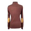 Essex Classics Trey Quarter-Zip Sweater in Maroon