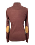 Essex Classics Trey Quarter-Zip Sweater in Maroon