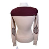 Ariat Crewneck Sweater in Tan/Burgundy