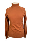Equestrian Stockholm Knitted Polo Top in Copper