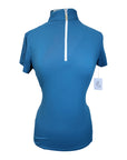 Tailored Sportsman 'Ice Fil' Short Sleeve Shirt in Marina - Women's Medium
