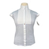 For Horses 'Aria' Show Shirt in White/Navy Bits