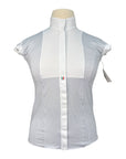 For Horses 'Aria' Show Shirt in White/Navy Bits