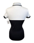 Equiline Training Polo in Black/White