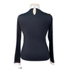Cavalliera Modern Dame Long Sleeve Show Shirt in Black/Black/Bordeaux