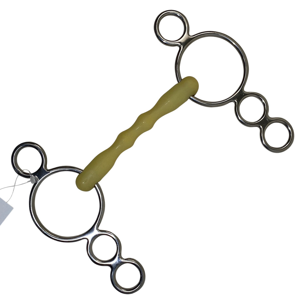 Happy Mouth 3 Ring Shaped Mullen Mouth Elevator Bit in Natural/Stainless Steel