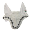 Equiline Rio Ear Bonnet With Rhinestone Trim in White