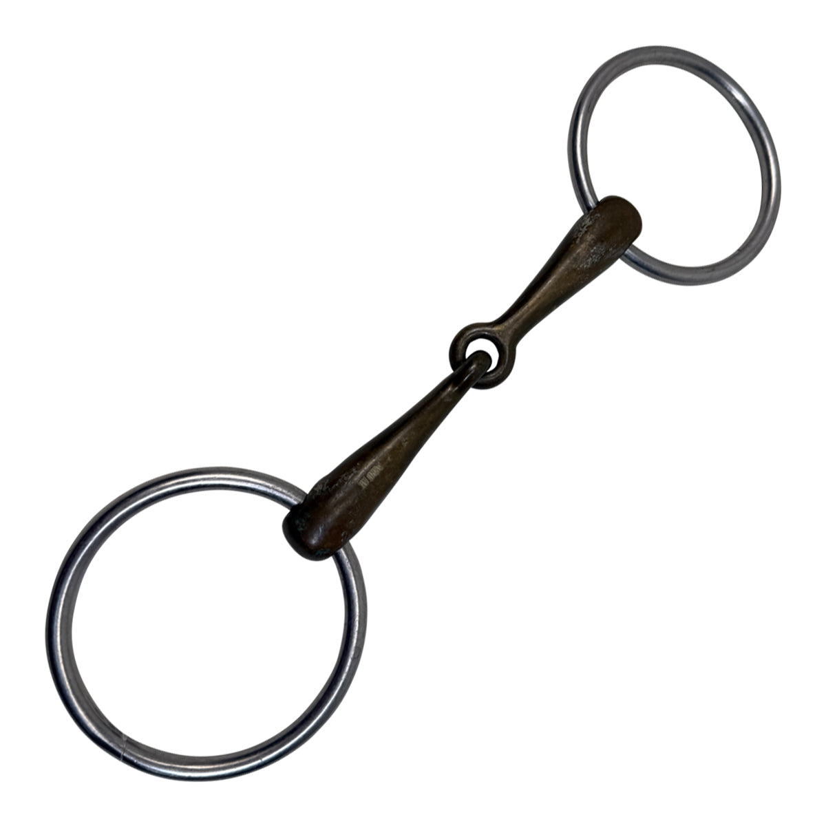 Brass Loose Ring Hollow Mouth Single Joint Snaffle Bit