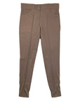 Front of Halter Ego 'Jane' Breeches in Deep Tan